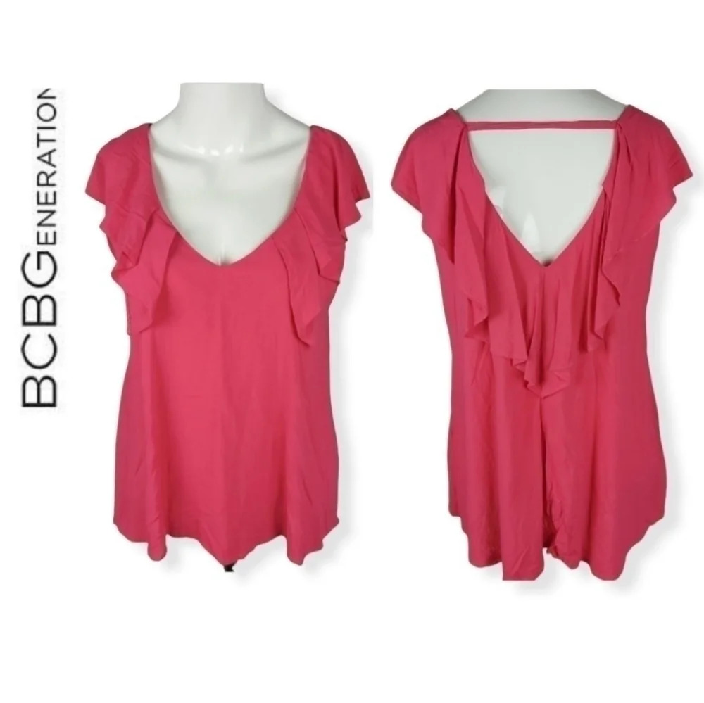 BCBGENERATION Ruffled Top